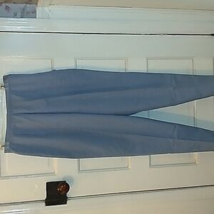 Vintage 1960s 1970s Koratron blue pants side zipper